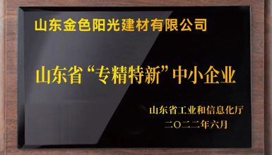 山東省“專精特新”中小企業